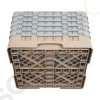 Cambro Gläserspülkorb beige mit 16 Fächern max Glashöhe 25,7cm Größe: 30,8(H) x 50(B) x 50(T)cm