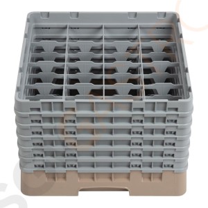 Cambro Gläserspülkorb beige mit 16 Fächern max Glashöhe 29,8cm Größe: 34,9(H) x 50(B) x 50(T)cm Cambro Gläserspülkorb beige mit 16 Fächern max Glashöhe 29,8cm Größe: 34,9(H) x 50(B) x 50(T)cm