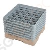 Cambro Gläserspülkorb beige mit 16 Fächern max Glashöhe 29,8cm Größe: 34,9(H) x 50(B) x 50(T)cm