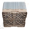 Cambro Gläserspülkorb beige mit 16 Fächern max Glashöhe 29,8cm Größe: 34,9(H) x 50(B) x 50(T)cm