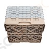 Cambro Gläserspülkorb beige mit 25 Fächern max Glashöhe 25,7cm Größe: 30,8(H) x 50(B) x 50(T)cm