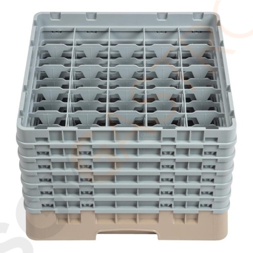 Cambro Gläserspülkorb beige mit 25 Fächern max Glashöhe 29,8cm Größe: 34,9(H) x 50(B) x 50(T)cm Cambro Gläserspülkorb beige mit 25 Fächern max Glashöhe 29,8cm Größe: 34,9(H) x 50(B) x 50(T)cm