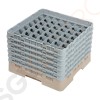 Cambro Gläserspülkorb beige mit 49 Fächern max Glashöhe 29,8cm Größe: 34,9(H) x 50(B) x 50(T)cm