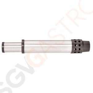 Edelstahl Überlaufrohr 18cm mit Kunststofffilter Eco Modell DY228  | : 3,8(Ø)cm | Höhe: 18cm