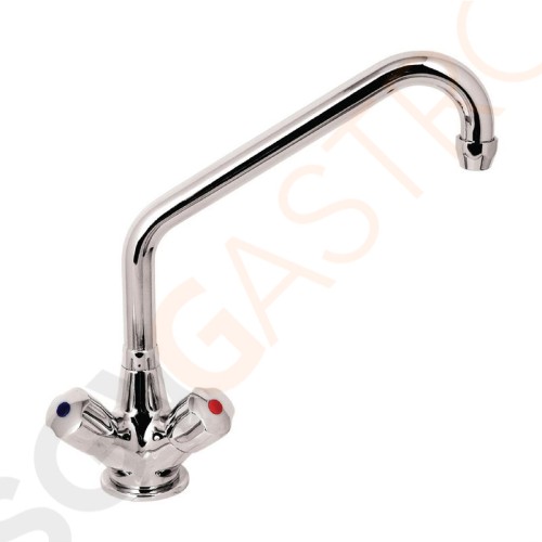 Professioneller Monoblock Mischhahn mit Drehknopfbedienung 25cm DY375 | ØAusfluss: 2,5cm | 25cm(L) | ØLeitung: 3,2cm Professioneller Monoblock Mischhahn mit Drehknopfbedienung 25cm DY375 | ØAusfluss: 2,5cm | 25cm(L) | ØLeitung: 3,2cm