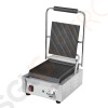Buffalo Bistro Kontaktgrill einzel gerillt/gerillt Leistung: 1,5kW. Einzelner Grill. Gerillte obere und untere Platten