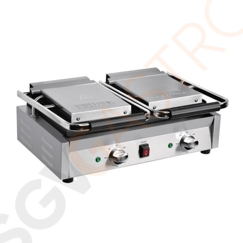 Buffalo Bistro Kontaktgrill doppel gerillt/gerillt Leistung: 2,9kW. Doppelter Grill. Gerillte obere und untere Platten