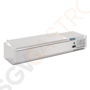 Polar Serie G Aufsatzkühleinheit mit Deckel 5 x GN 1/4 110W. Kapazität: 5x 1/4GN. R600a Polar Serie G Aufsatzkühleinheit mit Deckel 5 x GN 1/4 110W. Kapazität: 5x 1/4GN. R600a