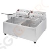 Buffalo Doppelfritteuse 2 x 5L 2 x 2,8kW. Ölkapazität: 2 x 5L