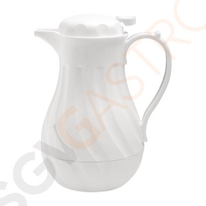 Olympia Swirl Isolierkanne weiß 2L Inhalt: 2 Liter