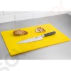 Hygiplas antibakterielles LDPE Schneidebrett gelb 450x300x10mm Größe: 10(H) x 450(B) x 300(T)mm | Für Geflügel