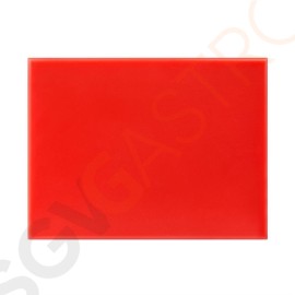 Hygiplas HDPE kleines Schneidebrett rot 300x 225x12mm HC866 | Klein | 1,2(H) x 30(B) x 22,5(T)cm