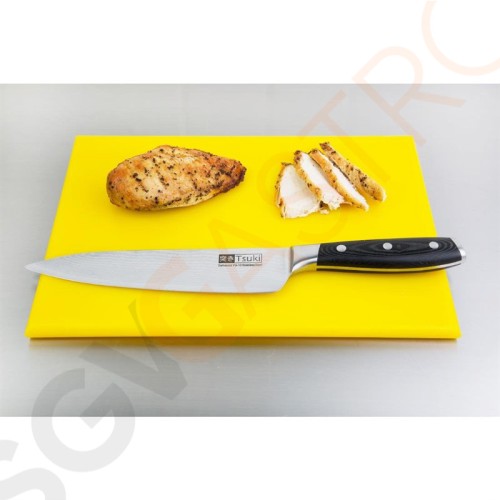 Hygiplas HDPE kleines Schneidebrett gelb 300x 225x12mm HC868 | Klein | 1,2(H) x 30(B) x 22,5(T)cm