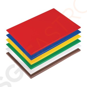 Hygiplas antibakterielles LDPE Schneidebretter Set Größe: 10(H) x 450(B) x 300(T)mm | Set mit 6 Schneidebrettern