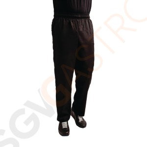 Whites Unisex Kochhose Easyfit Teflonbeschichtet schwarz M Größe: M |  Taillenumfang: 84-92cm