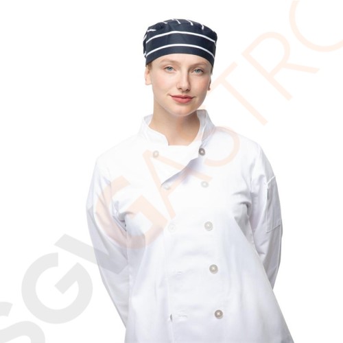 Whites Skull Cap Kochmütze blau-weiß gestreift Größe: Einheitsgröße. Unisex. Farbe: Blau mit weißen Streifen. Whites Skull Cap Kochmütze blau-weiß gestreift Größe: Einheitsgröße. Unisex. Farbe: Blau mit weißen Streifen.