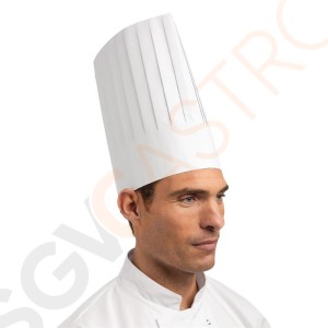 Plastico Einweg-Kochmütze Papier hoch Größe: Einheitsgröße. Unisex. Farbe: Weiß. 50er Pack.