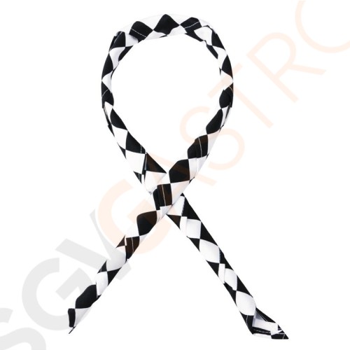 Whites Halstuch schwarz-weiß großkariert Farbe: Schwarz/Weiß großkariert.