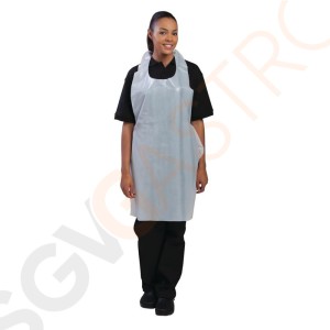 Einweg-Latzschürzen weiß Latzschürze weiß. Einweg-Latzschürzen weiß Latzschürze weiß.