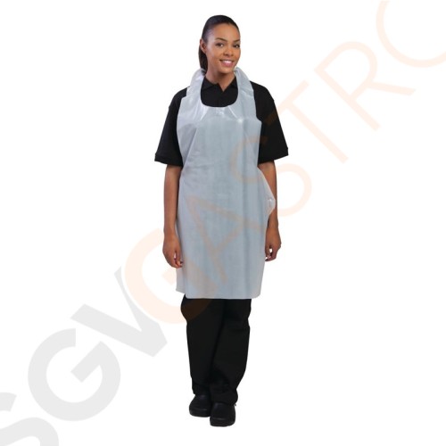 Einweg-Latzschürzen weiß Latzschürze weiß. Einweg-Latzschürzen weiß Latzschürze weiß.
