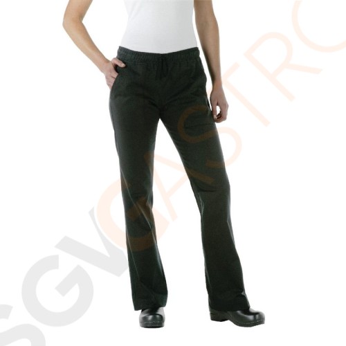 Chef Works Damen Chefkochhose schwarz XS Damenhose, Größe XS.
