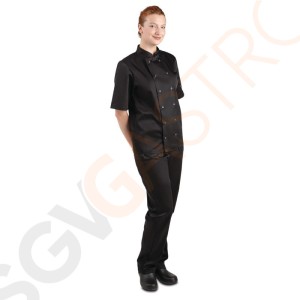 Whites Vegas Kochjacke kurze Ärmel schwarz XL Größe: XL | Brustumfang: 122 - 127cm Whites Vegas Kochjacke kurze Ärmel schwarz XL Größe: XL | Brustumfang: 122 - 127cm