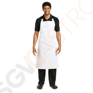 Whites Latzschürze weiß XL Farbe: Weiß | Material: 80% Polyester und 20% Baumwolle | 91,5(B) x 106,6(L)cm Whites Latzschürze weiß XL Farbe: Weiß | Material: 80% Polyester und 20% Baumwolle | 91,5(B) x 106,6(L)cm
