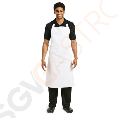 Whites Latzschürze weiß XL Farbe: Weiß | Material: 80% Polyester und 20% Baumwolle | 91,5(B) x 106,6(L)cm Whites Latzschürze weiß XL Farbe: Weiß | Material: 80% Polyester und 20% Baumwolle | 91,5(B) x 106,6(L)cm