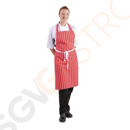 Whites Latzschürze rot-weiß gestreift Latzschürze rot/weiß gestreift. Whites Latzschürze rot-weiß gestreift Latzschürze rot/weiß gestreift.