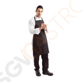 Chef Works Latzschürze schwarz Farbe: Schwarz. Größe: 610(B)x 860(L)mm.