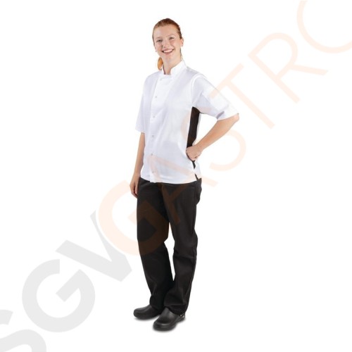 Whites Nevada Kochjacke kurze Ärmel weiß XXL Größe: XXL | Brustumfang: 132-137cm | Unisex Whites Nevada Kochjacke kurze Ärmel weiß XXL Größe: XXL | Brustumfang: 132-137cm | Unisex