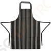Whites Latzschürze schwarz-weiß gestreift Farbe: Schwarz mit weißen Streifen. Größe: 710(W) x 970(L)mm. Whites Latzschürze schwarz-weiß gestreift Farbe: Schwarz mit weißen Streifen. Größe: 710(W) x 970(L)mm.