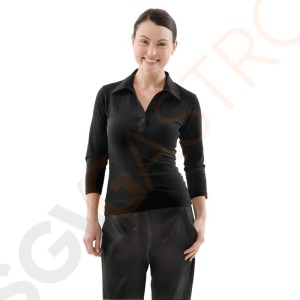 Uniform Works Damen T-Shirt mit V-Ausschnitt schwarz XL Damen Shirt (Größe XL) | Brustumfang: 117-122cm Uniform Works Damen T-Shirt mit V-Ausschnitt schwarz XL Damen Shirt (Größe XL) | Brustumfang: 117-122cm