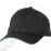Chef Works Cool Vent Baseballcap schwarz-blau Größe: Einheitsgröße. Farbe: Schwarz mit blauer Paspel.
