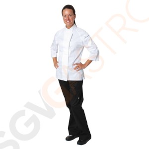 Chef Works Verona Damenkochjacke Dreiviertelärmel weiß L Größe: L | Brustumfang: 107-112cm | Damen
