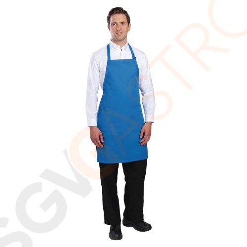 Chef Works verstellbare Latzschürze blau Farbe: Blau. Einheitsgröß. Chef Works verstellbare Latzschürze blau Farbe: Blau. Einheitsgröß.