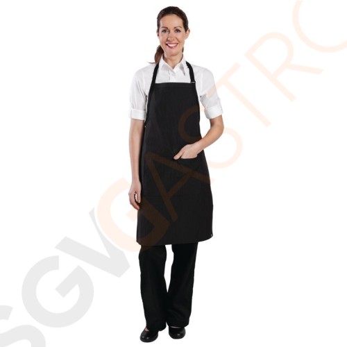 Chef Works Latzschürze nadelstreifen Farbe: Nadelstreifen. Größe: 61(B) x 85(L)cm