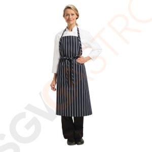 Chef Works Premium Latzschürze marineblau-weiß gestreift Farbe: blau und weiß gestreift