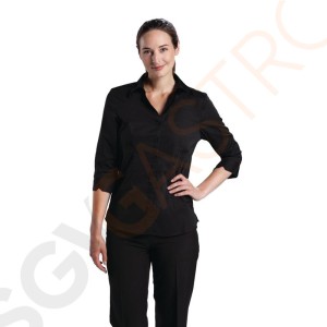 Uniform Works Damen Stretch Hemdbluse dreiviertelarm schwarz M Größe: M. Farbe: Schwarz Uniform Works Damen Stretch Hemdbluse dreiviertelarm schwarz M Größe: M. Farbe: Schwarz
