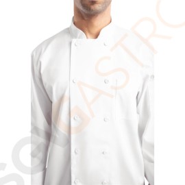 Chef Works Calgary Cool Vent Unisex Kochjacke Weiß M Größe M | Brustumfang: 102-107cm