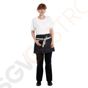 Whites Southside kurze Denimbistroschürze schwarz 40(L) x 76(B)cm | Polyester-Baumwolle | schwarz Whites Southside kurze Denimbistroschürze schwarz 40(L) x 76(B)cm | Polyester-Baumwolle | schwarz