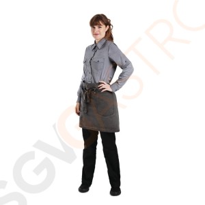 Chef Works Urban Dorset Vorbinder zinngrau Farbe: Zinngrau. Material: 100% Baumwolle. Abmessung:48,2(B) x 78,7(L)cm.