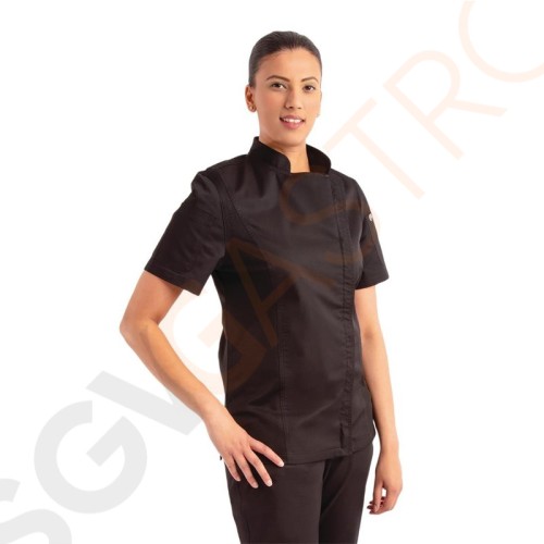Chef Works Springfield Kurzärmelige Reißverschlusskochjacke Damen schwarz L Größe: L | Brustumfang: 107-112cm Chef Works Springfield Kurzärmelige Reißverschlusskochjacke Damen schwarz L Größe: L | Brustumfang: 107-112cm