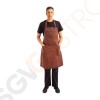 Chef Works Urban Dorset kurze Schürze rostbraun Farbe: Rostbraun | Material: 100% Baumwolle | Größe: 76,5 (B) x 86,5 (L)cm