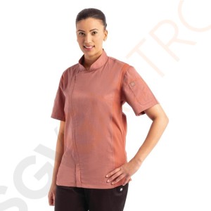 Chef Works Urban Springfield Unisex Kochjacke mit Reißverschluss kurzarm rost S Brustumfang: 92-97cm| Größe: S Chef Works Urban Springfield Unisex Kochjacke mit Reißverschluss kurzarm rost S Brustumfang: 92-97cm| Größe: S