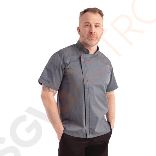 Chef Works Urban Springfield Unisex Kochjacke mit Reißverschluss kurzarm graublau XL Brustumfang: 122-127cm | Größe: XL Chef Works Urban Springfield Unisex Kochjacke mit Reißverschluss kurzarm graublau XL Brustumfang: 122-127cm | Größe: XL