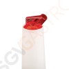 Vogue Pour-Master Cocktailflasche rot Mit Ausgießer | Kapazität: 1L | Kunststoff | rot