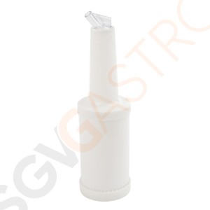 Vogue Pour-Master Cocktailflasche weiß Mit Ausgießer | Kapazität: 1L | Kunststoff | weiß Vogue Pour-Master Cocktailflasche weiß Mit Ausgießer | Kapazität: 1L | Kunststoff | weiß