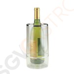 APS Flaschenkühler Acryl klar 23 x 12(Ø)cm | doppelwandig | Acryl klar