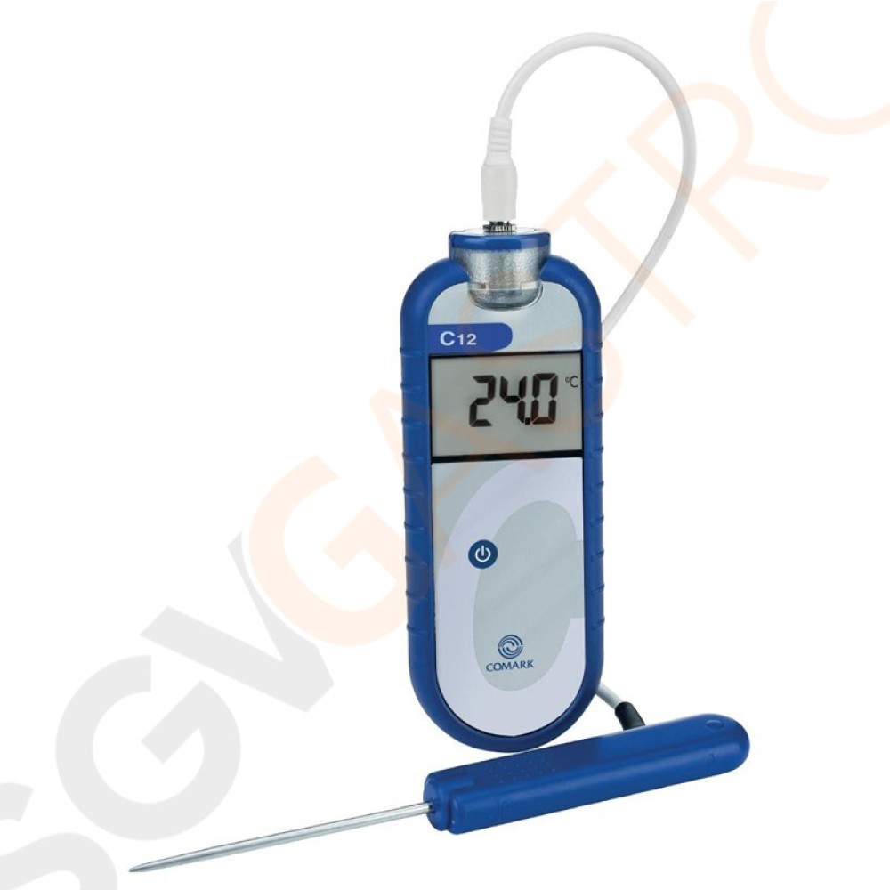 Comark C12 Digital Thermometer mit abnehmbarem Fühler Pro Thermometer | Messbereich: -40 bis +125°C